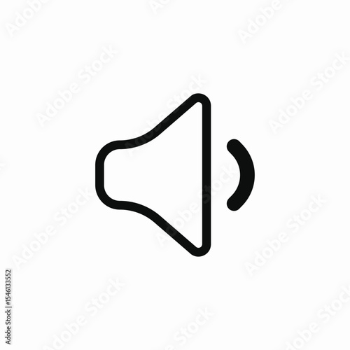 low audio media icon sign vector