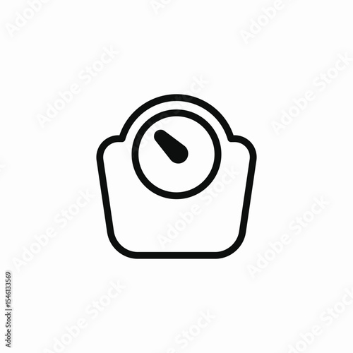 manual scale icon sign vector