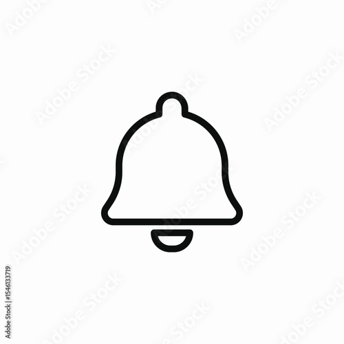 notification bell icon sign vector