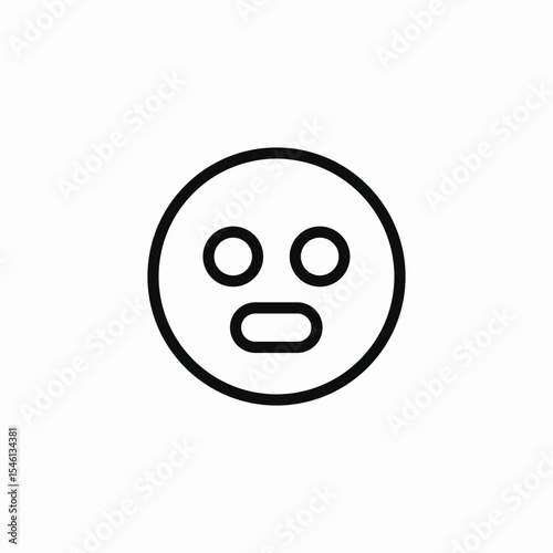 speechless impression icon sign vector