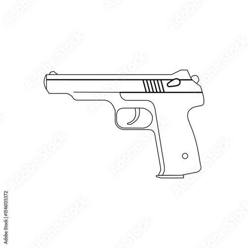 Vector Weapon Outline Icon