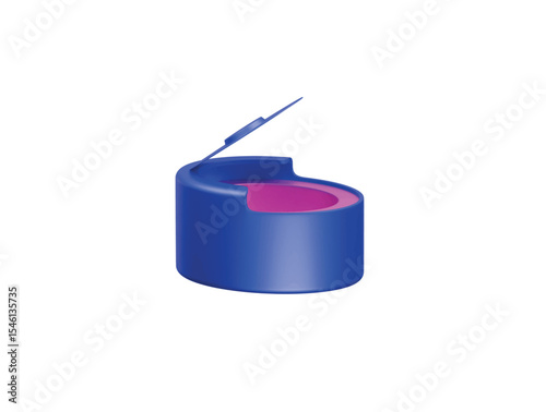 baby toilet seat icon 3d illustration render