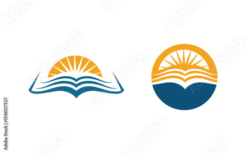 School Education Logo Template vector icon design illustration v.9