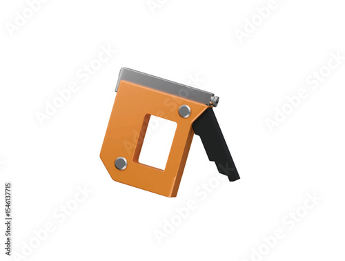staple gun icon 3d illustration render