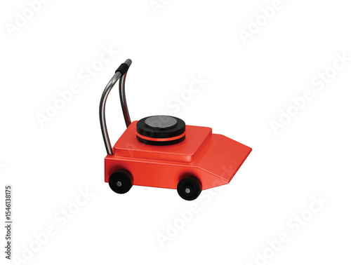 lawn mower icon 3d illustration render