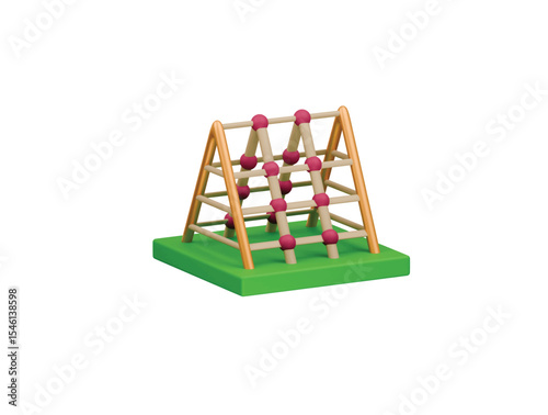 climber icon 3d illustration render