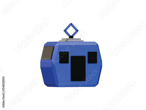 cable car icon 3d illustration render