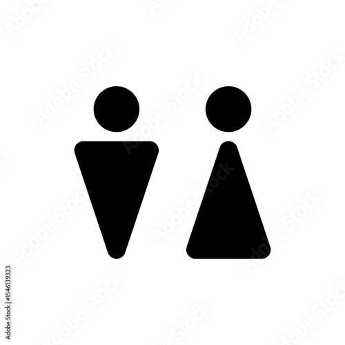Solid Male Female Icons