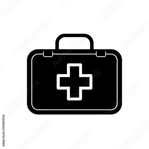 First Aid Kit Icon Vector with Flat and Clean Isolated Look