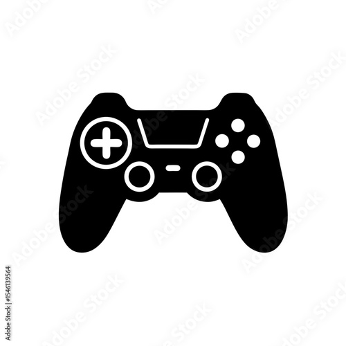 Game Controller Icon Vector with Flat and Clean Isolated Look