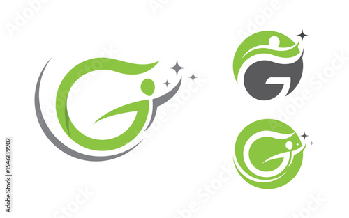 Healthy life Human fit sport logo sign illustration v.298