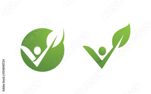 Healthy life Human fit sport logo sign illustration v.333