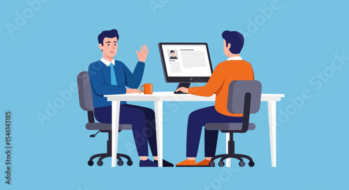 Job Interview Candidate and Interviewer Discussion,  Preparation and Strategies for Success