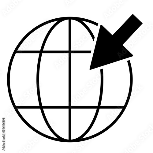 Visit website vectot icon set. go to our website sign. web access symbol.