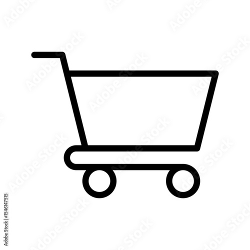 Shopping Cart E-commerce Outline Icon