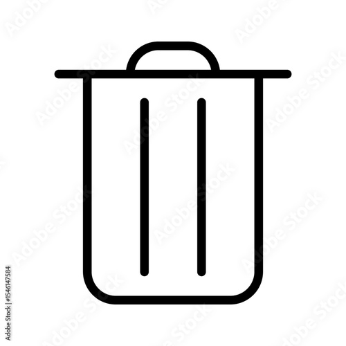 Trash Can Delete Outline Icon
