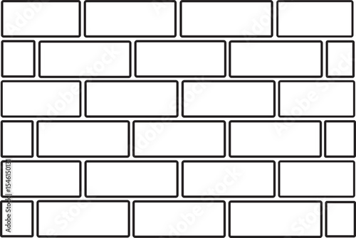 set off Brick wall icon.Black and white brick wall,wall icon design, precisely rendered, red brick wall vector illustration,
