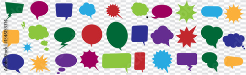 Best Color Full Speech Bubble Silhouettes Design, Vector Illustration Set,High Resolution Vector, Comic Book Art, Pop Art Design 2025,Comic Explosion Speech Bubble Design 