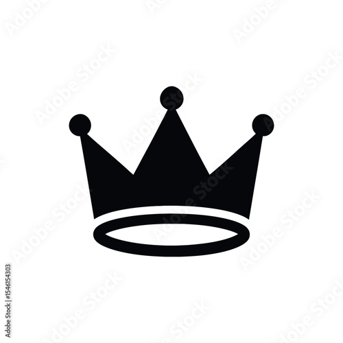 Crown Icon Representing Royalty or Leadership