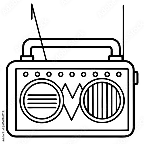 CT Scanner Line Art Design