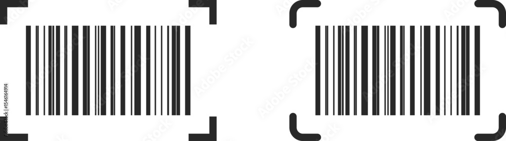 Barcode scan icon. Scan me text. Smartphone usage. barcode sign. payment and identification. Simple digital scanning Barcode scan icon. Scan me text. Smartphone usage. barcode sign. payment and identification. Simple digital scanning