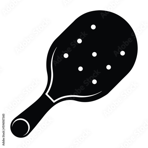 bottom view picket ball paddle.