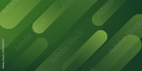 Abstract dynamic green color 3D background. Overlap rectangle curve background. Eps10 vector