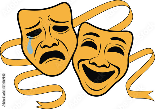 Comedy and Tragedy Masks A Timeless Symbol of Theatre, Emotion, and Performance Art