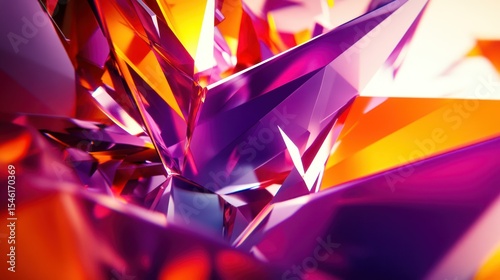 Abstract crystalline explosion