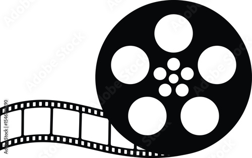 Classic Film Reel and Film Strip A Timeless Symbol of Cinema, Movies, and the Art of Storytelling