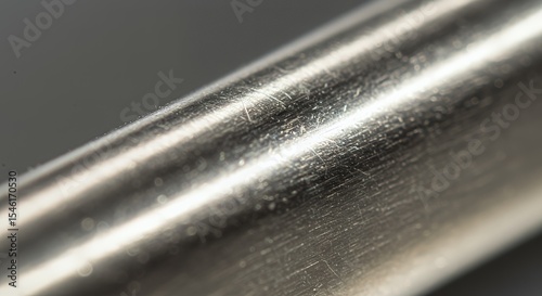 Macro Photography of Brushed Metal Cylinder