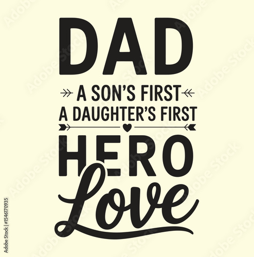Happy fathers day set. Vector typography.