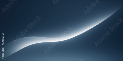 Abstract blue background with flowing light waves and dynamic lines creates a vibrant digital art illustration
