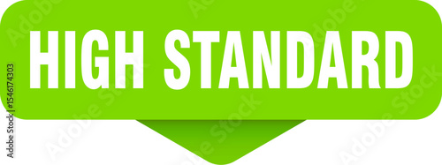 high standard sticker. high standard sign on transparent background