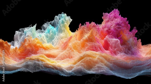 Abstract colorful landscape