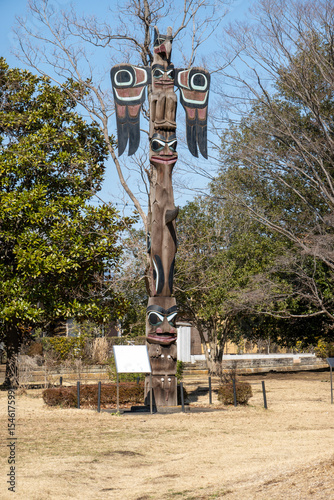 岩槻城址公園のトーテムポール