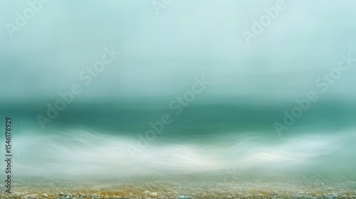 Abstract coastal scene