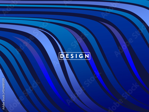 Blue background with luxury wave pattern, for digital luxury business banner, contemporary formal invitation, luxury voucher, gift certificate, etc.