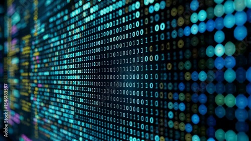 Wallpaper Mural a close up of a computer screen with many numbers on it Torontodigital.ca