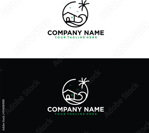 beach  logo design