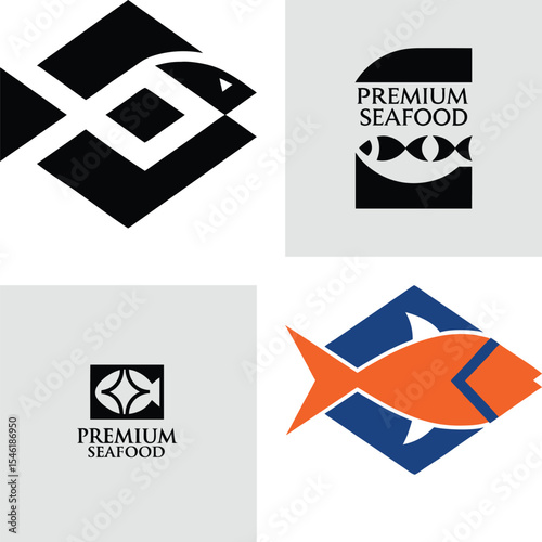 Elegant Seafood Logo Designs Premium Fish Branding Concepts