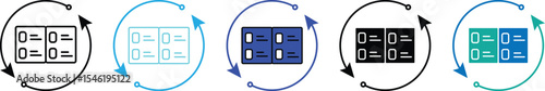 Kanban Board and Task Management Icons – Workflow and Project Planning UI Symbols