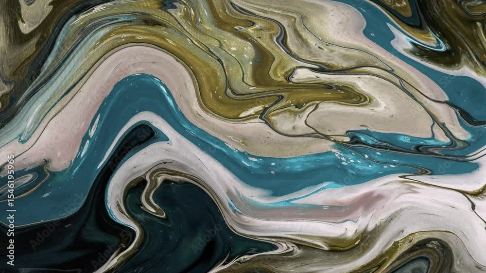 Abstract background Animation of liquid ink marble patterned natural stone