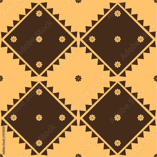 Geometric ethnic seamless pattern  design for carpet,curtain,clothing,fabric,wrapping paper,tiles,textiles,batik,texture and wallpaper.Vector background.
