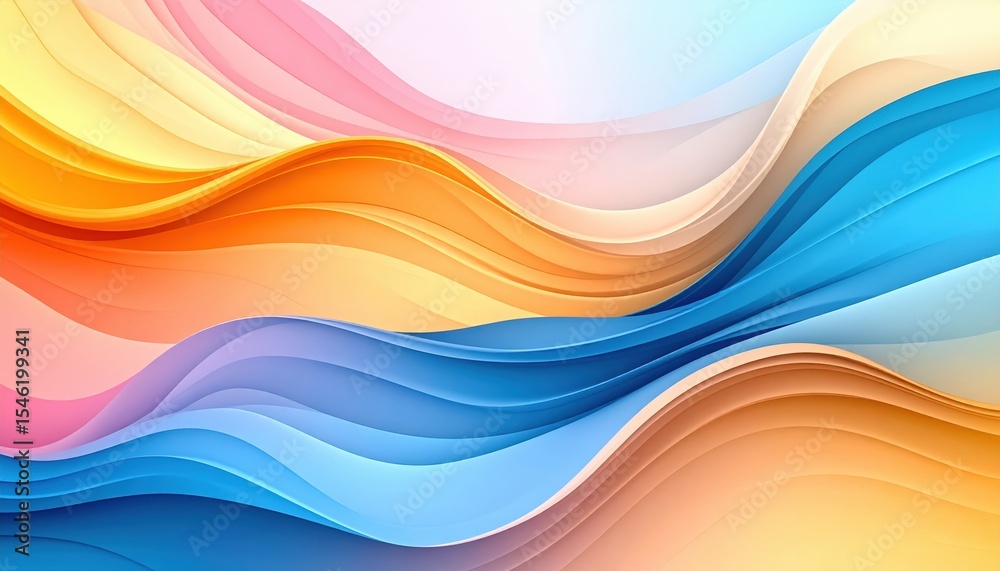Abstract Colorful Wave Background Design Abstract Colorful Wave Background Design