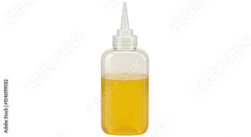 Isolated Oil Bottle