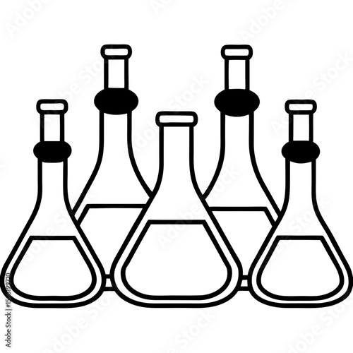 Minimal Lab Flask Icons Pack