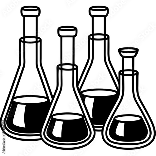 Minimal Lab Flask Icons Pack