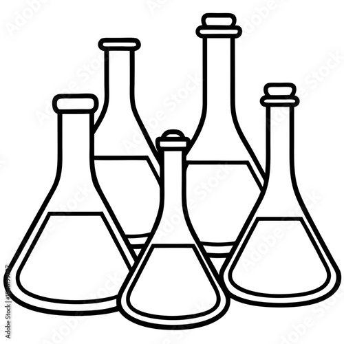 Minimal Lab Flask Icons Pack