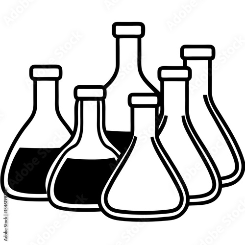 Minimal Lab Flask Icons Pack